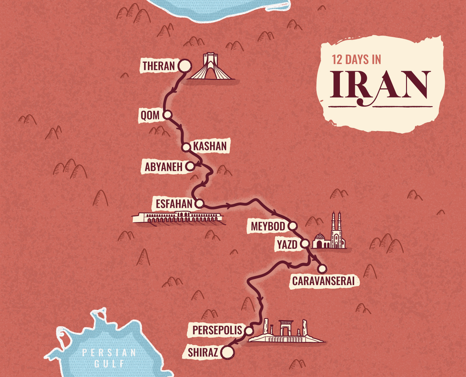 Itinéraire en Iran