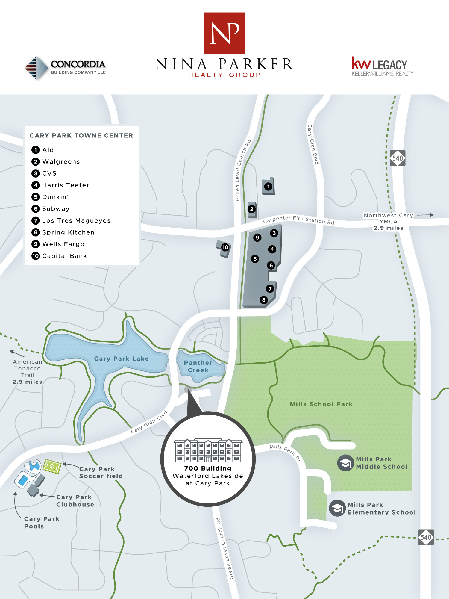 Plan d'accès au projet immobilier.